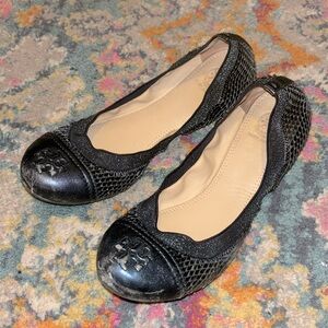 Tory Burch snake skin flats